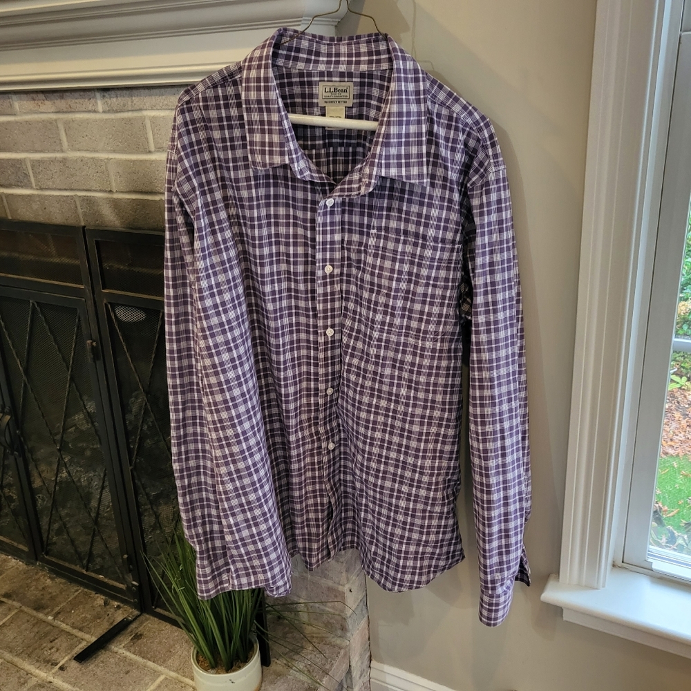 LL bean men's button down XL